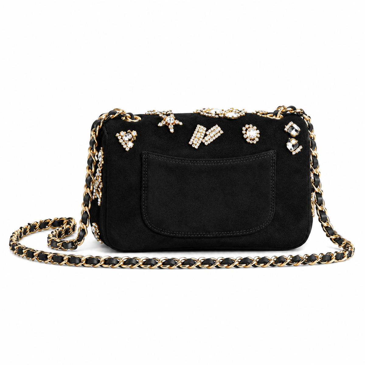 Chanel Quilted Baguette Crossbody Bag 20cm