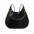 Chanel 31 Large Shopping Bag Black Lambskin | Gold CC Bar & Burgundy Interior — 32cm