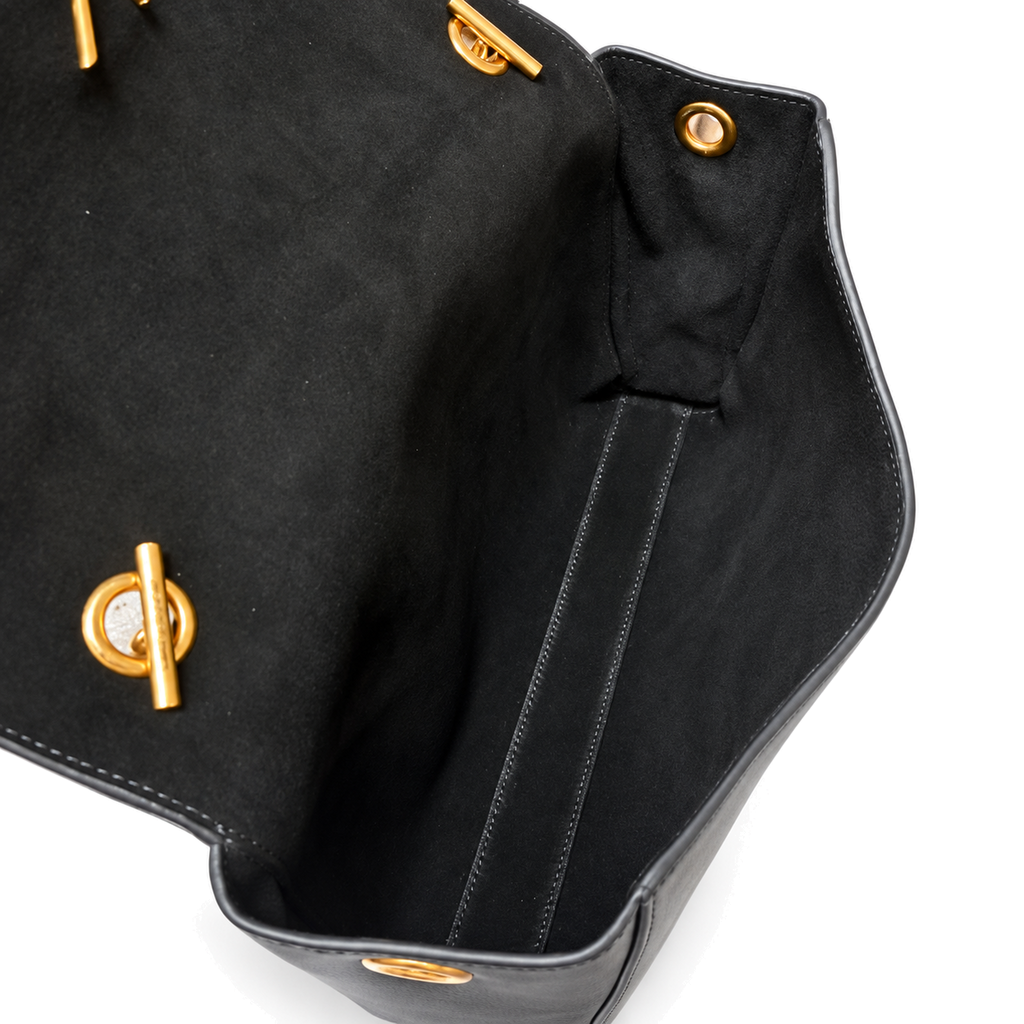 Saint Laurent YSL Kate Large Chain Bag – Black Leather