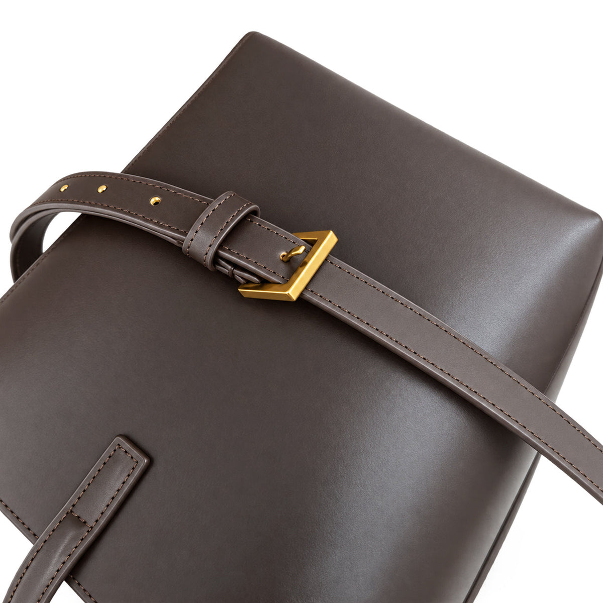 YSL Le 37 Bucket Bag – Dark Brown Smooth Leather