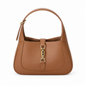 Gucci Jackie 1961 Small Hobo in Caramel Tan Polished Leather