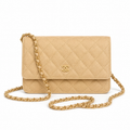 Chanel Classic Quilted Flap Bag | CC Turn-Lock Leather Chain Strap — 19cm