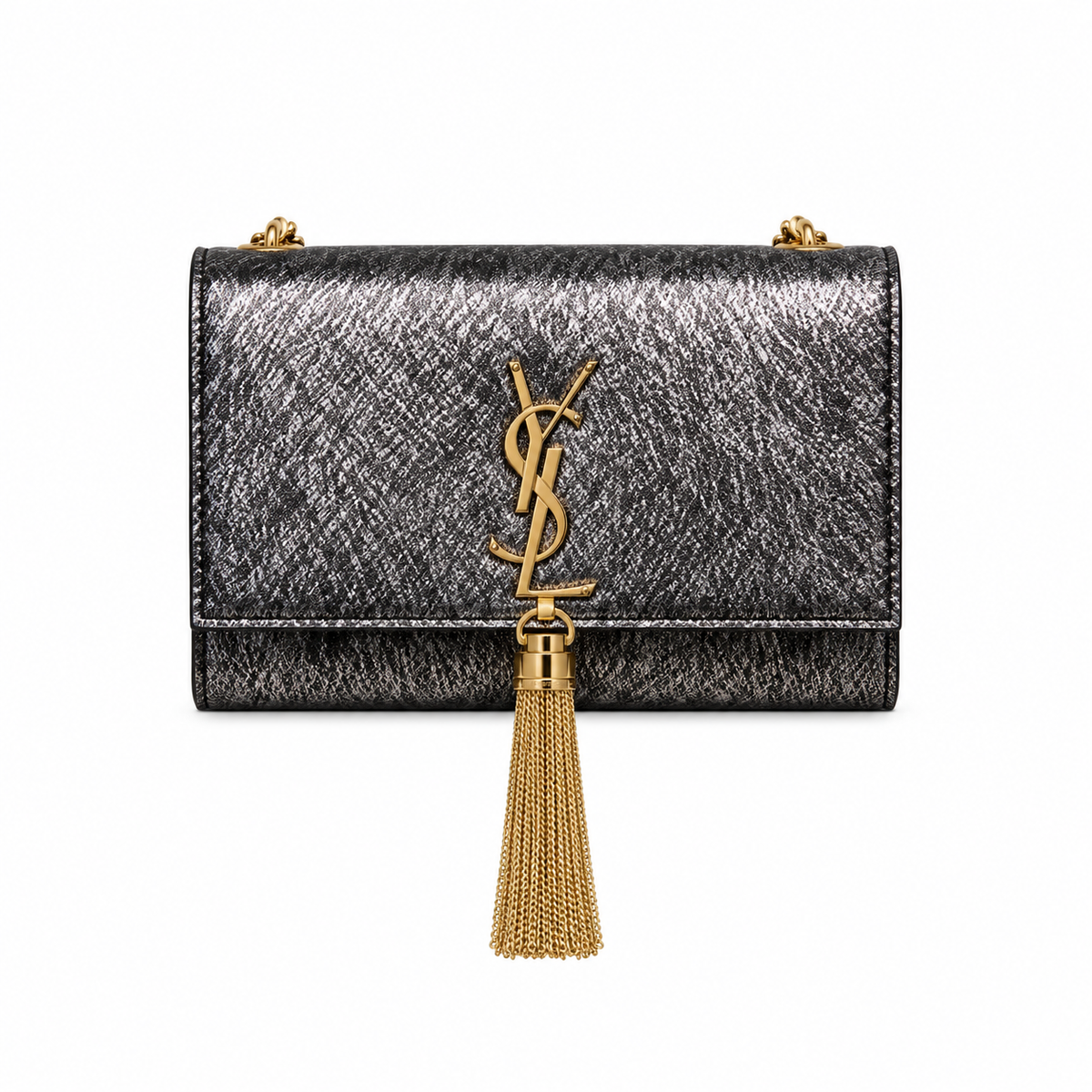 Saint Laurent Kate Small Tassel Bag – Metallic