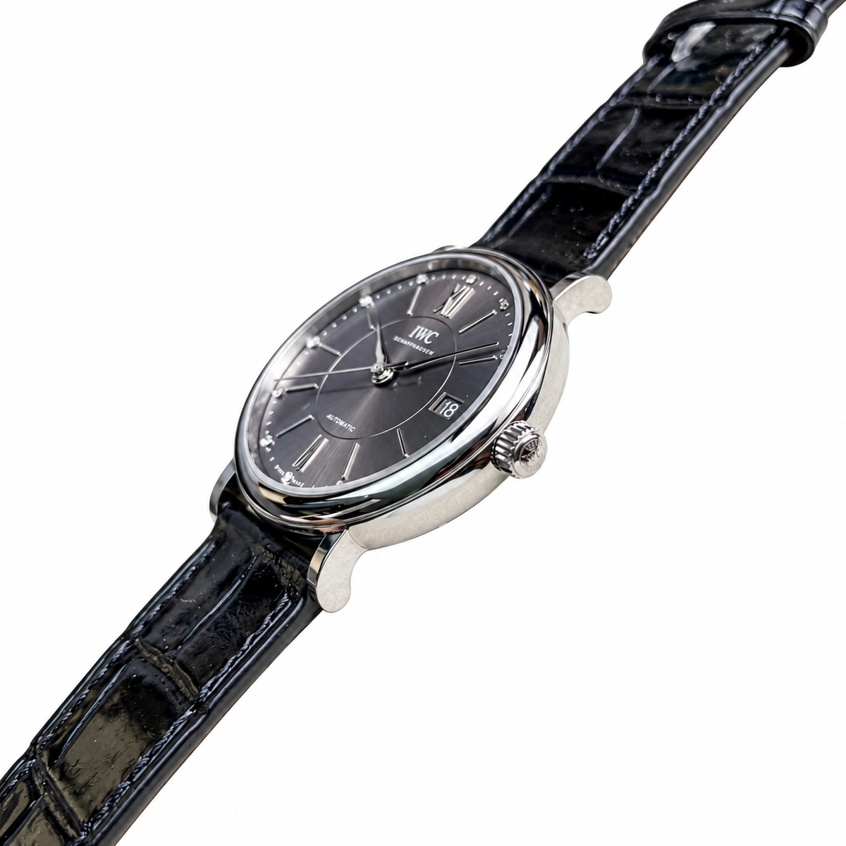 IWC Portofino 34mm Symphony Conductor Automatic Steel Watch