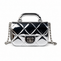 Chanel Classic Quilted Wallet on Chain WOC | CC Turn-Lock Chain Strap — 18cm