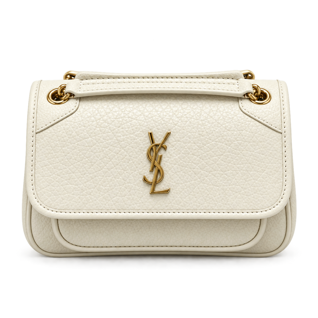 Saint Laurent Niki Medium Top Handle Bag in Crème