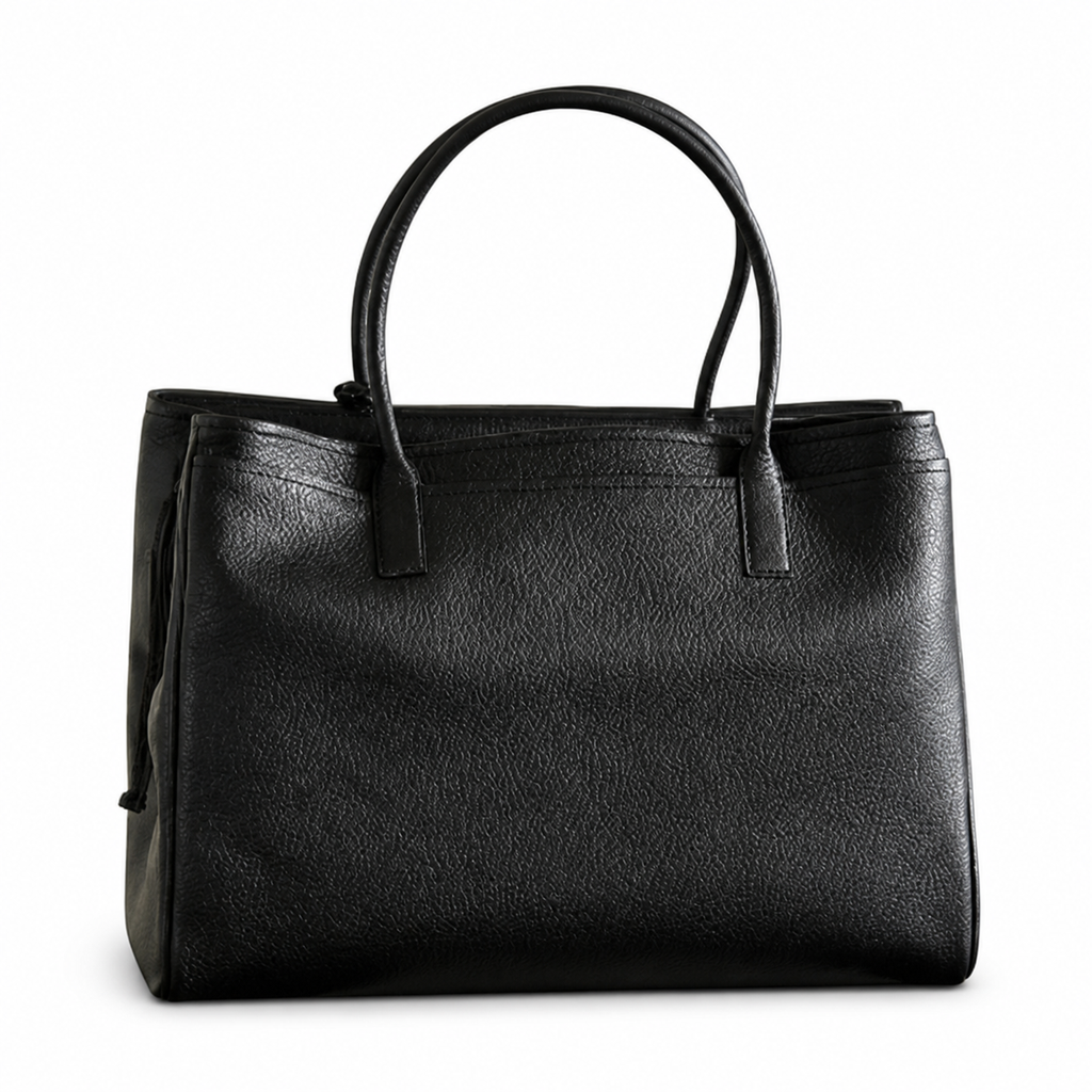 Chanel Large Tote Bag Black Pebbled Caviar Leather | Gold CC Turn-Lock — 43cm