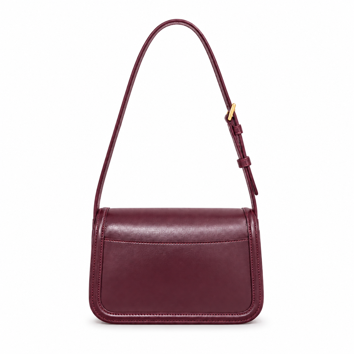 Saint Laurent YSL Solferino Shoulder Bag – Burgundy Leather