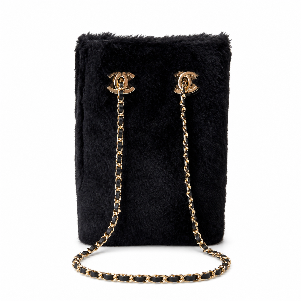 Chanel Quilted CC Structured Box Bag | Gold Chain — 18cm