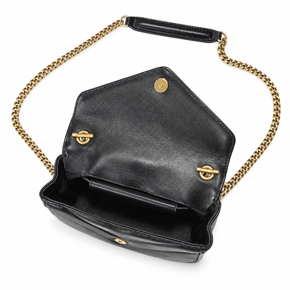 YSL Loulou Small Chain Bag – Black Quilted Leather