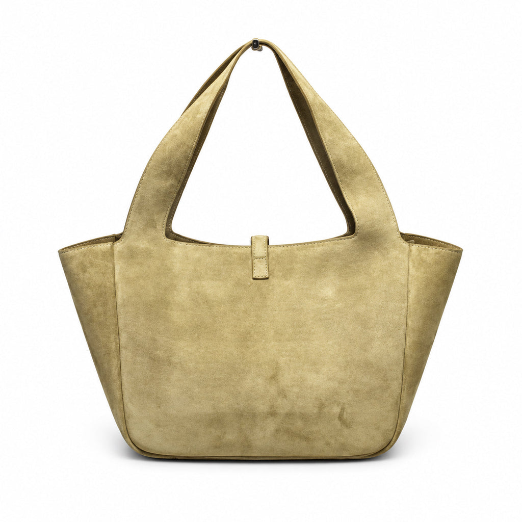 YSL Le 5 à 7 Tote Bag – Khaki Suede