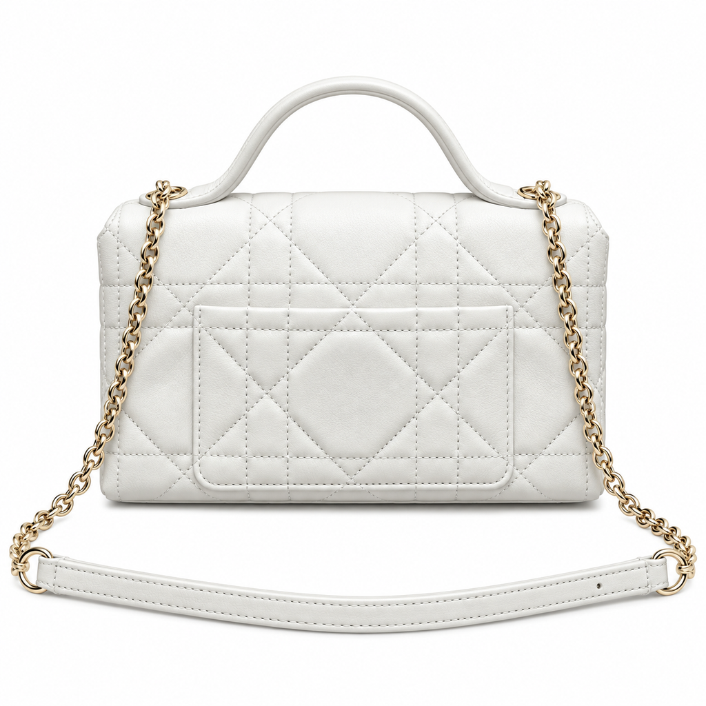 Dior Cannage Quilted Compact Shoulder Bag 21cm