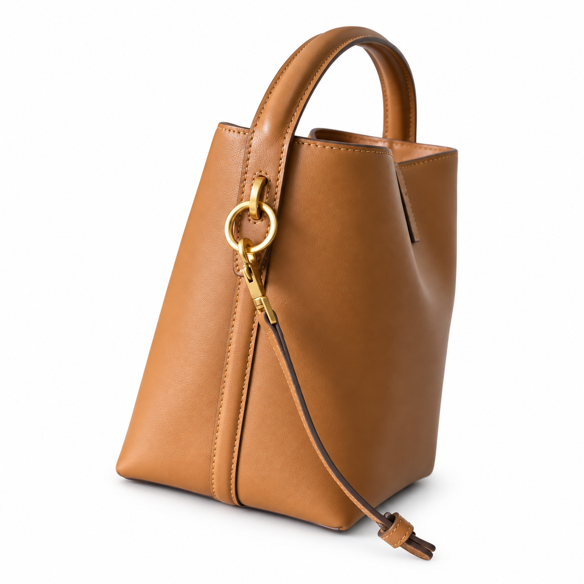 YSL Le 37 Bucket Bag – Tan Smooth Leather