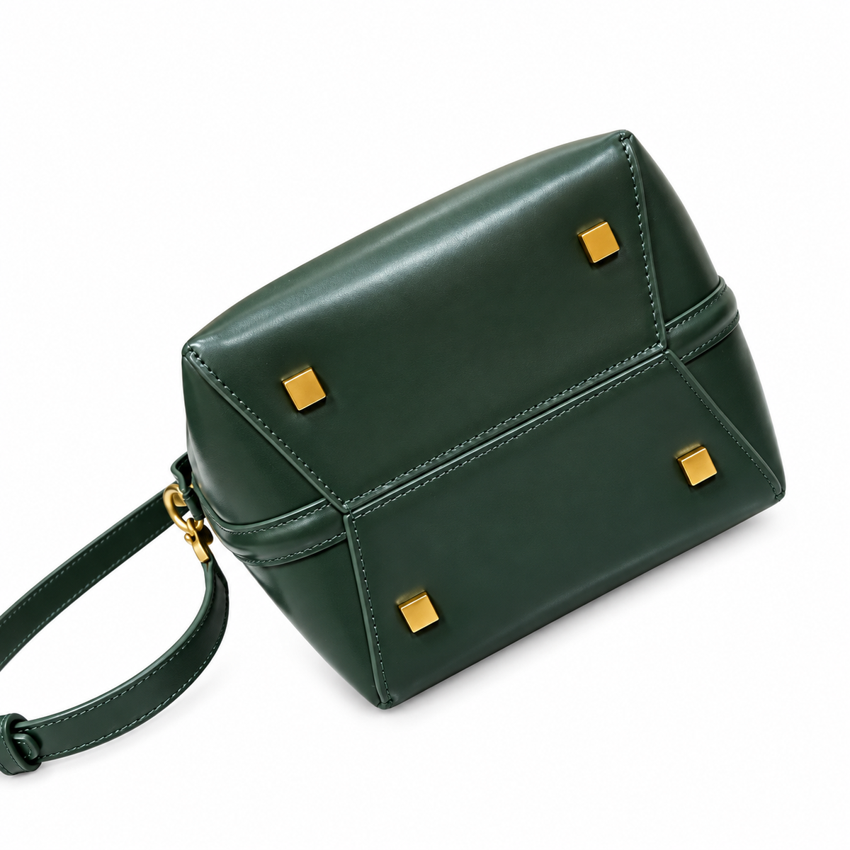 YSL Le 37 Bucket Bag – Forest Green Leather