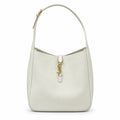 Saint Laurent Le 5 À 7 Leather Hobo Bag – White