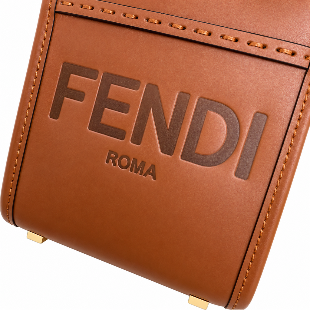 Fendi FF Logo Clutch Bag 6.5×13cm | Luxury Italian Leather Wristlet