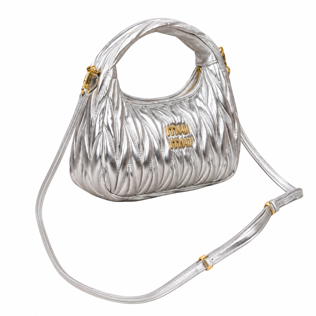 Miu Miu Matelassé Leather Soft-Fold Crossbody Bag