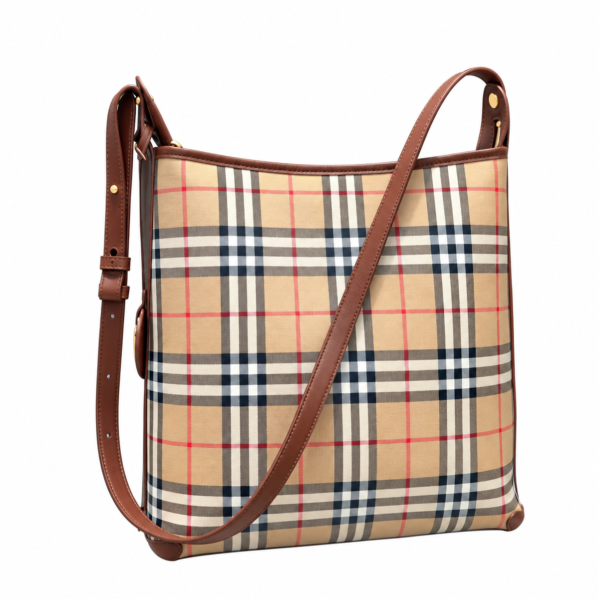 Burberry Heritage Check Day-to-Day Shoulder Bag