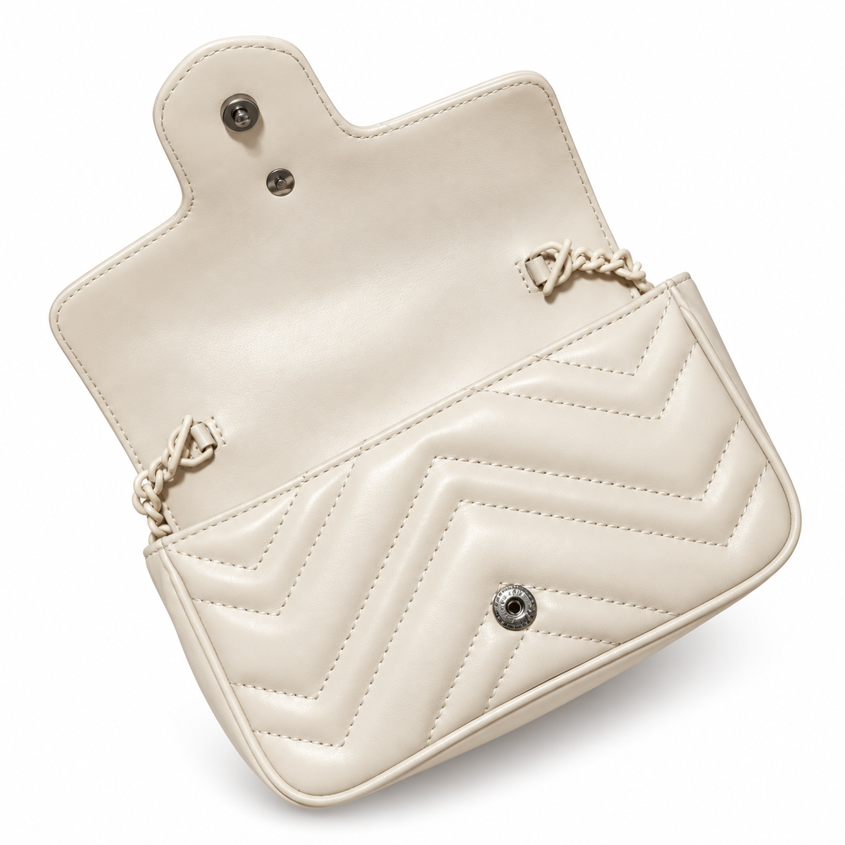 Gucci GG Marmont Super Mini Bag White on White