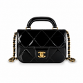 Chanel Classic Quilted Wallet on Chain WOC | CC Turn-Lock Chain Strap — 18cm