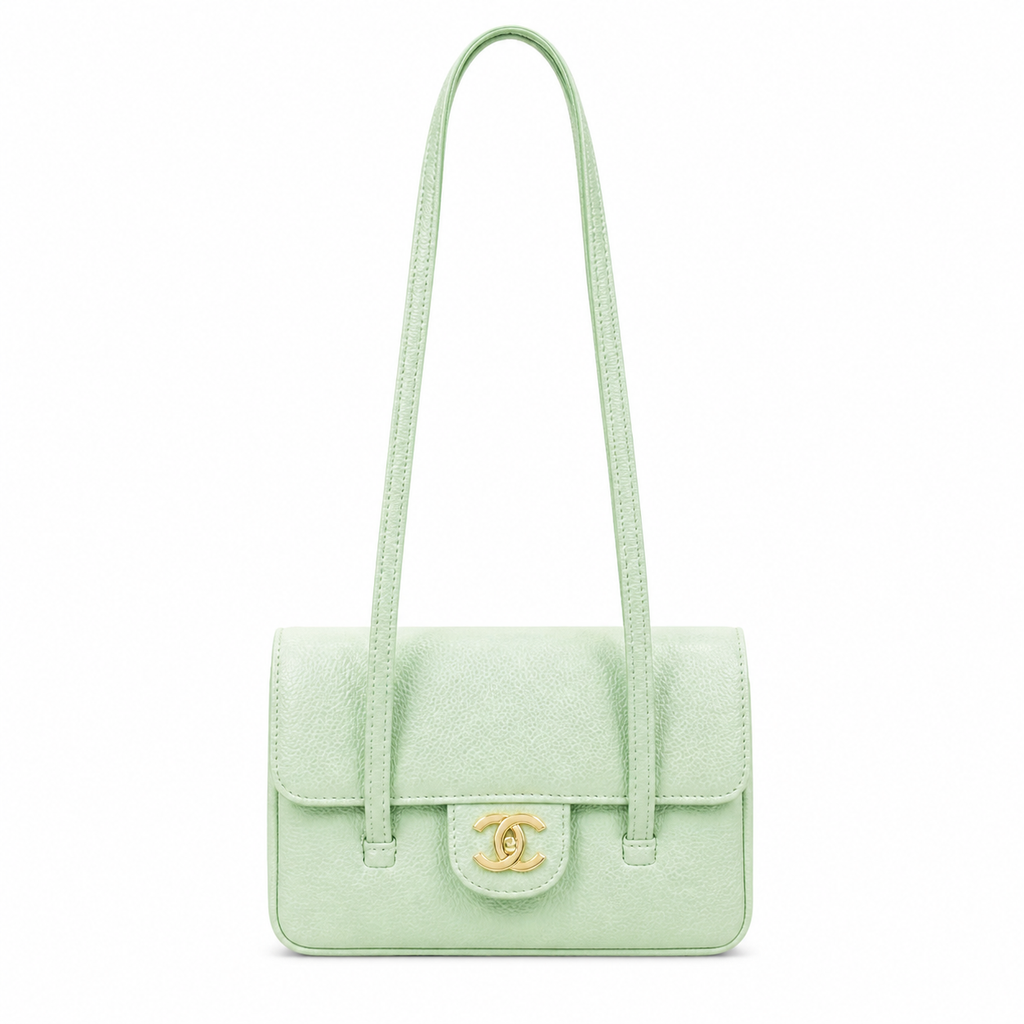 Chanel Classic Quilted Mini Flap Bag | CC Turn-Lock Chain Strap — 17cm
