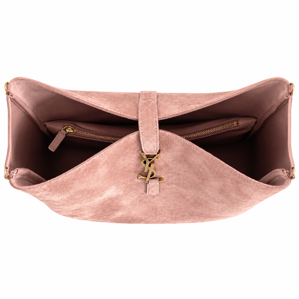 YSL Le 5 à 7 Hobo Bag – Pink Suede