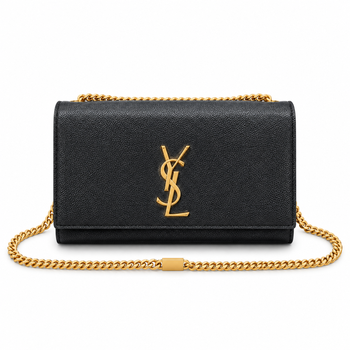 Saint Laurent YSL Kate Small Chain Bag – Black Leather