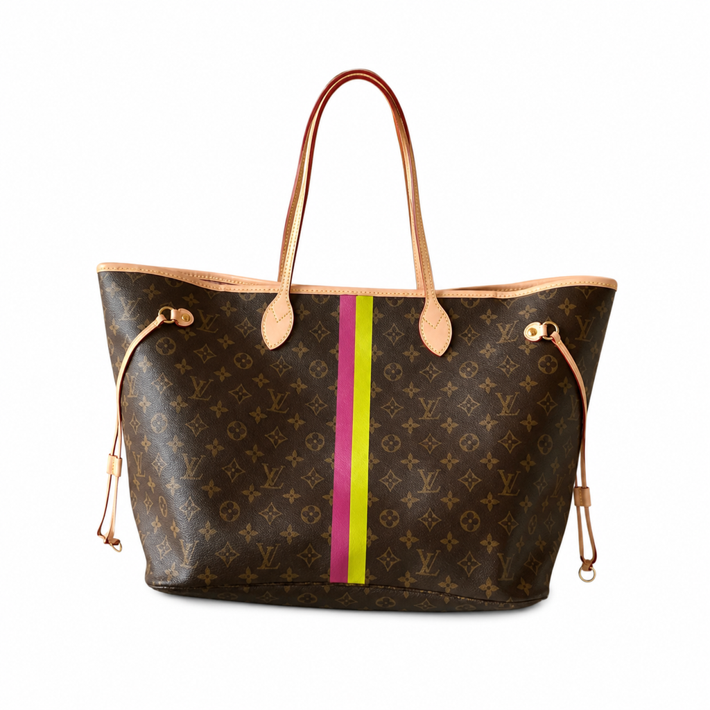 Louis Vuitton Neverfull GM – Monogram Stripe Customized