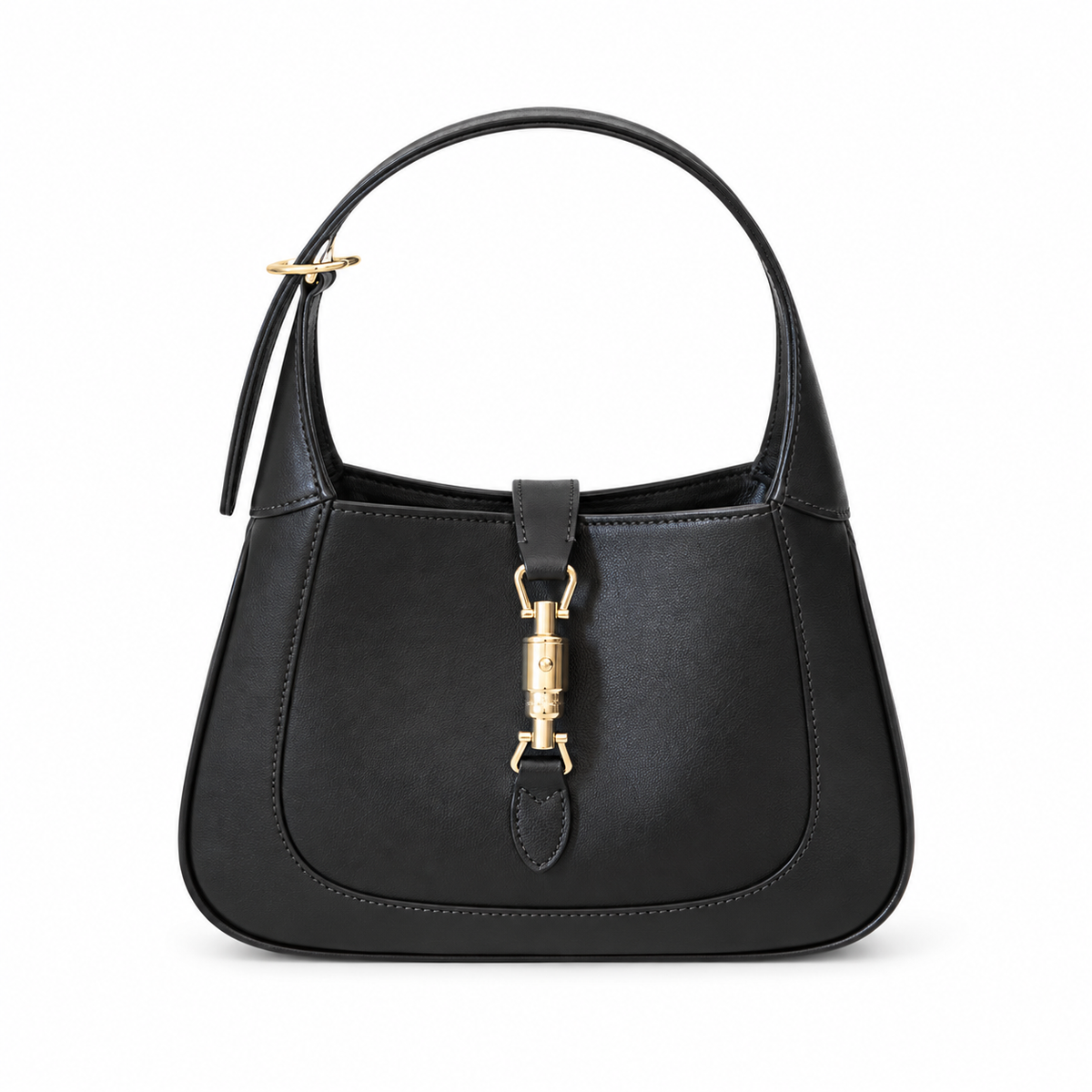 Gucci Jackie 1961 Small Hobo in Black Polished Leather