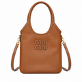 Miu Miu Matelassé Leather Gathered Crossbody Bag