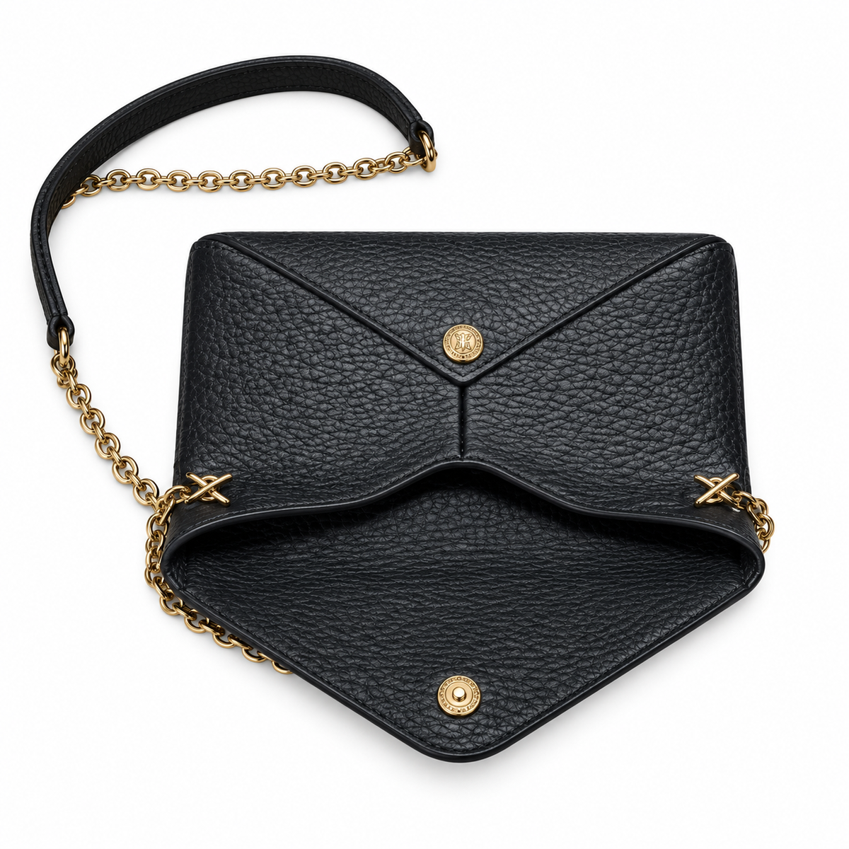 YSL Saint Laurent Envelope Mini Chain Crossbody Black