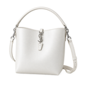 YSL Le 37 Bucket Bag – White Smooth Leather