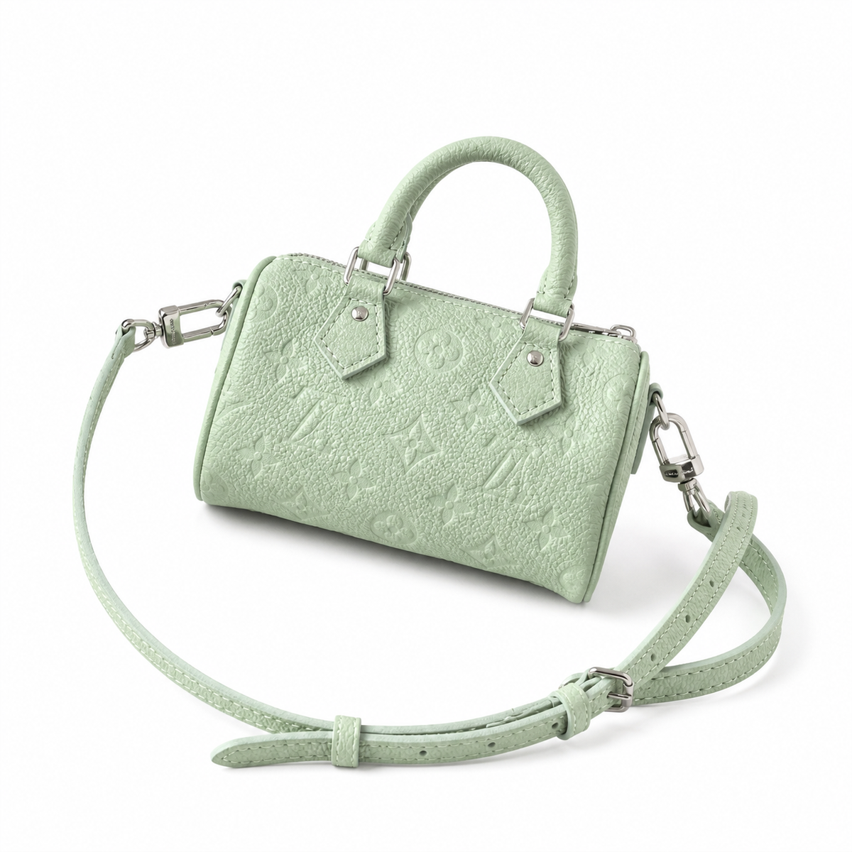 Louis Vuitton Speedy Bandoulière 20 — Monogram Embossed Leather in Vert d’Eau