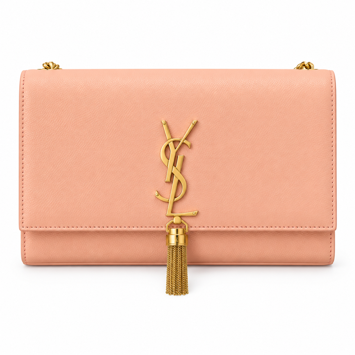 Saint Laurent YSL Kate Tassel Chain Bag – Blush Pink