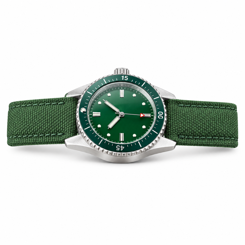 Blancpain Fifty Fathoms Bathyscaphe Green Dial Dive Watch