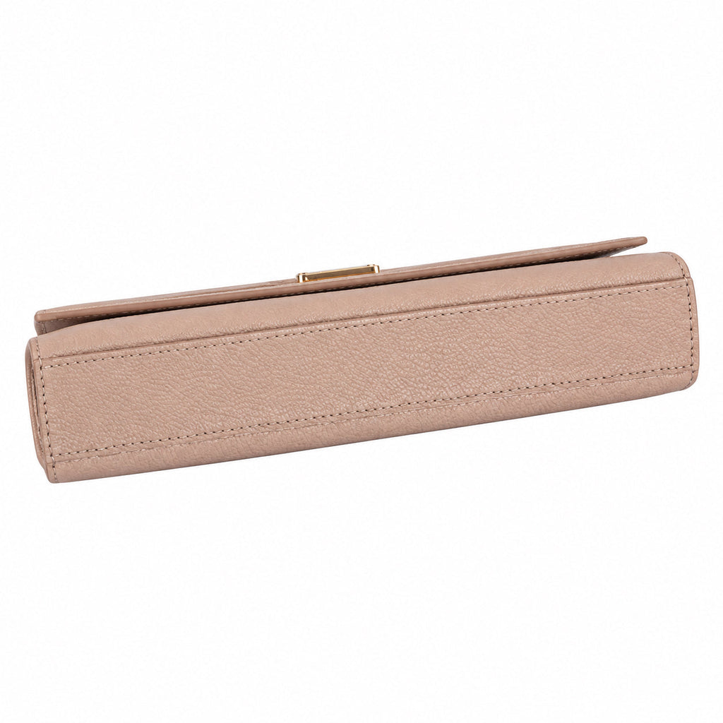 Saint Laurent YSL Kate Chain Wallet – Nude Smooth Leather
