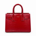 Saint Laurent Sac de Jour Bag – Red Croc Embossed