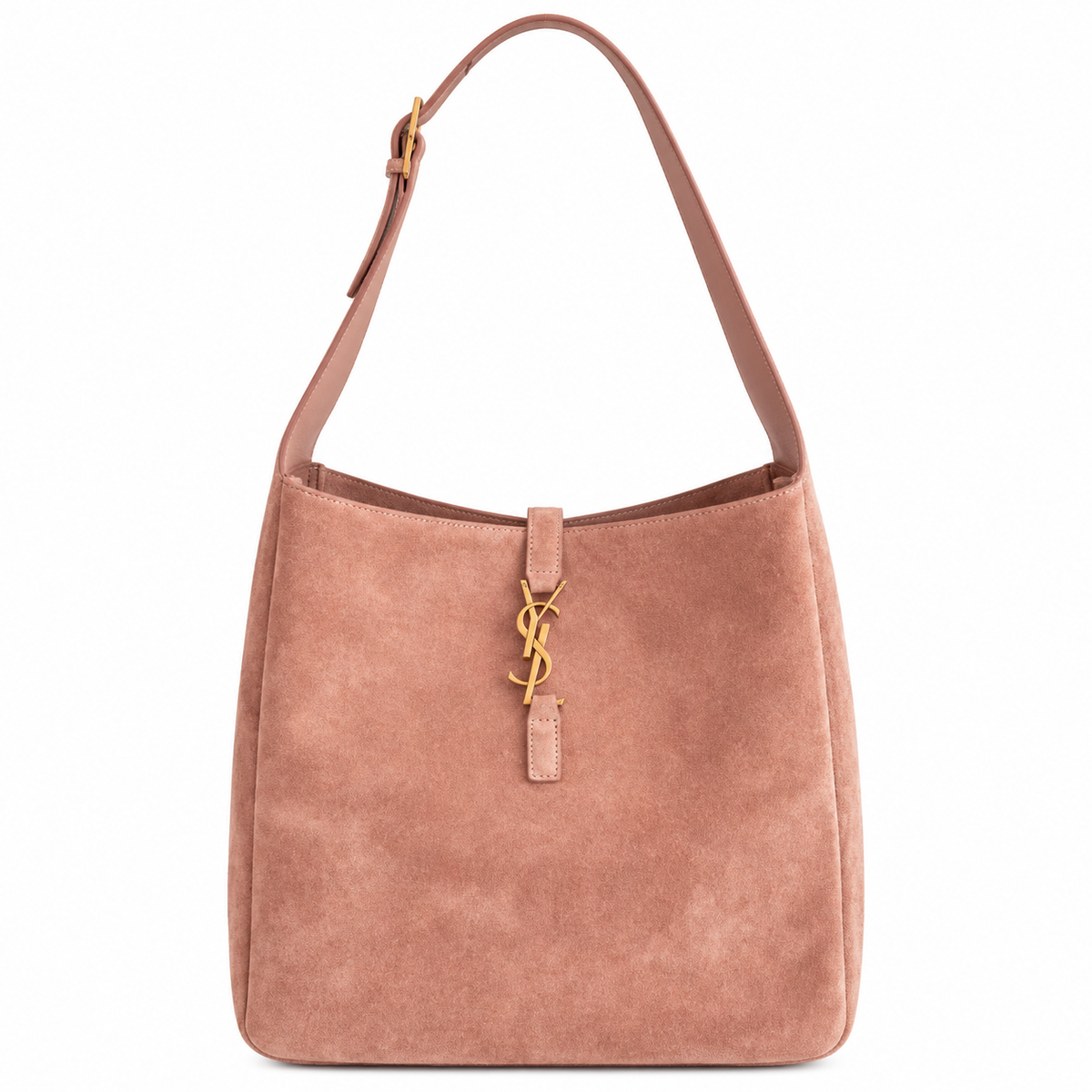 YSL Le 5 à 7 Hobo Bag – Pink Suede