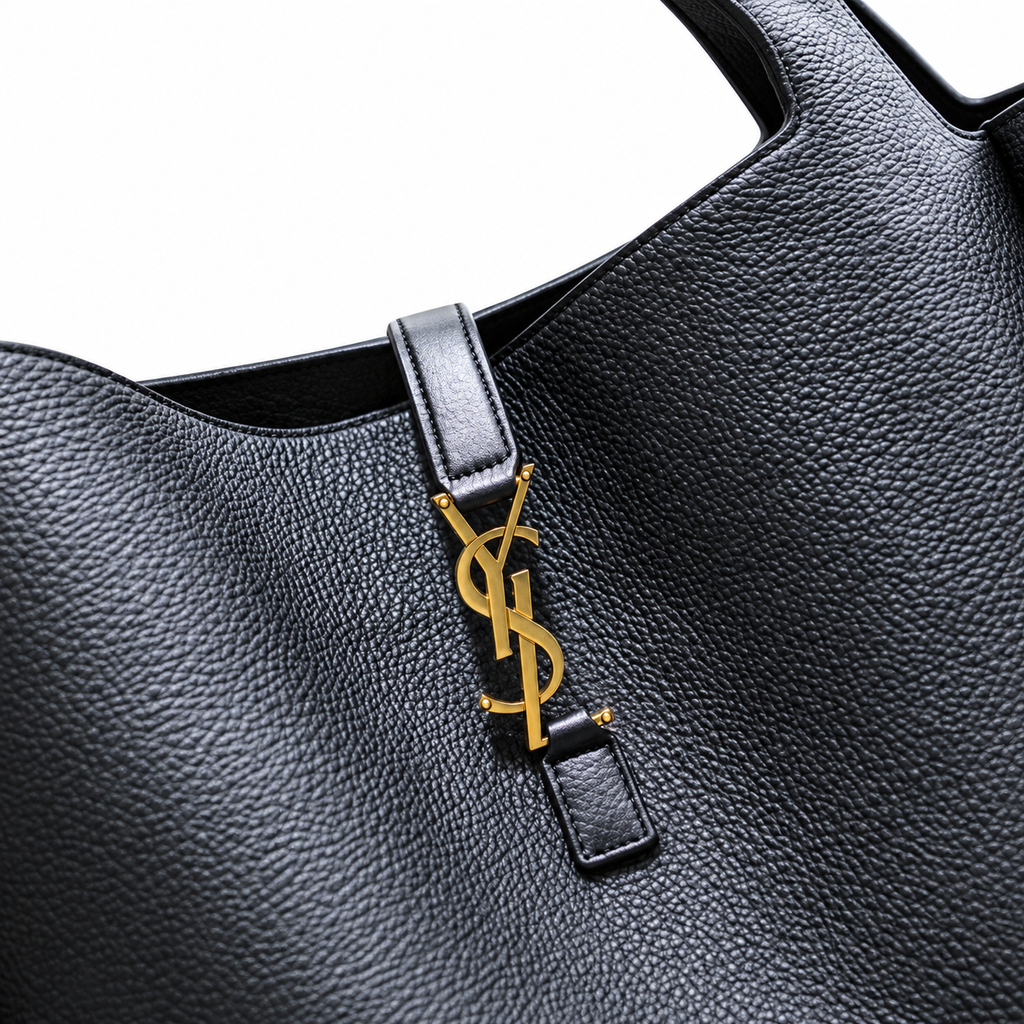 YSL Bea Tote Bag – Black Grained Leather