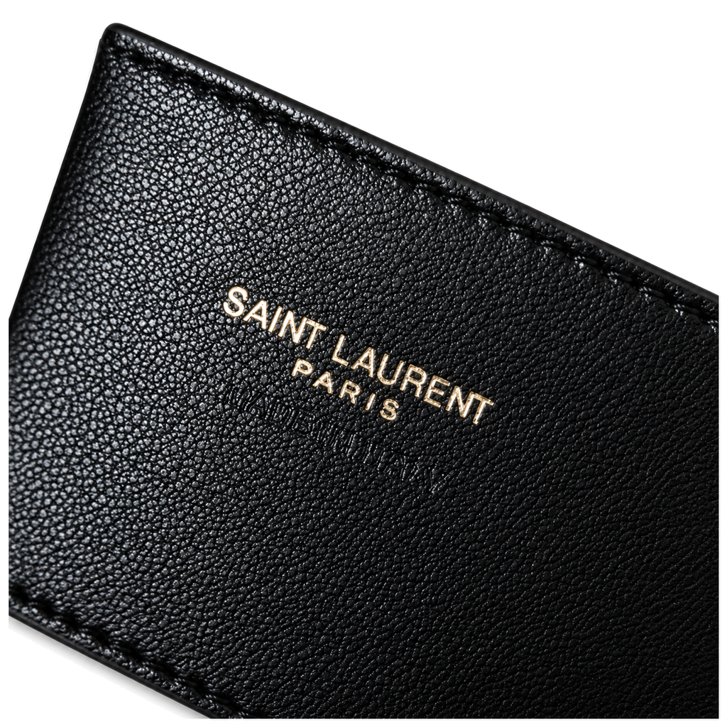 YSL Bouquet Drawstring Bag – Beige Quilted Leather