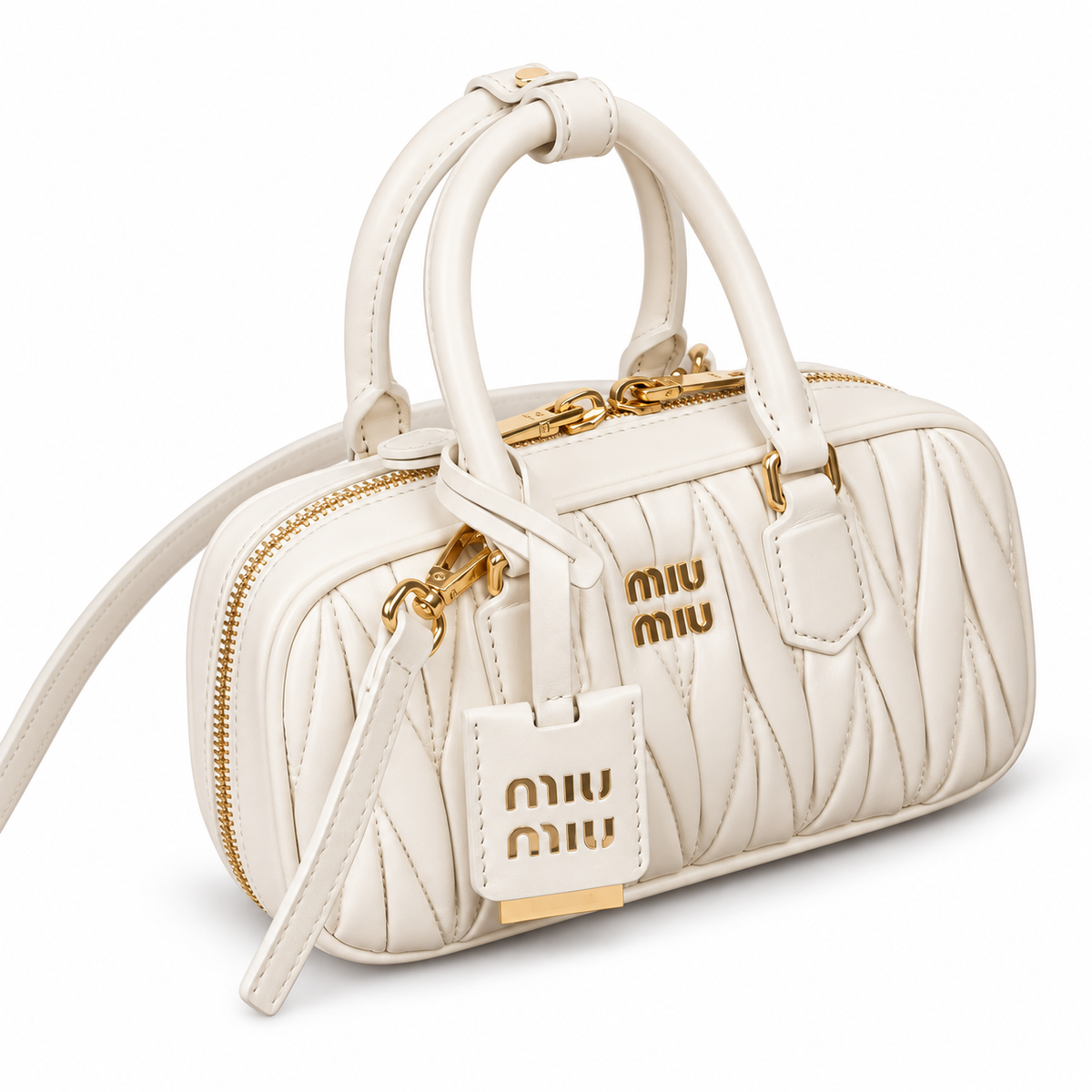 Miu Miu Matelassé Leather Evening Crossbody Bag