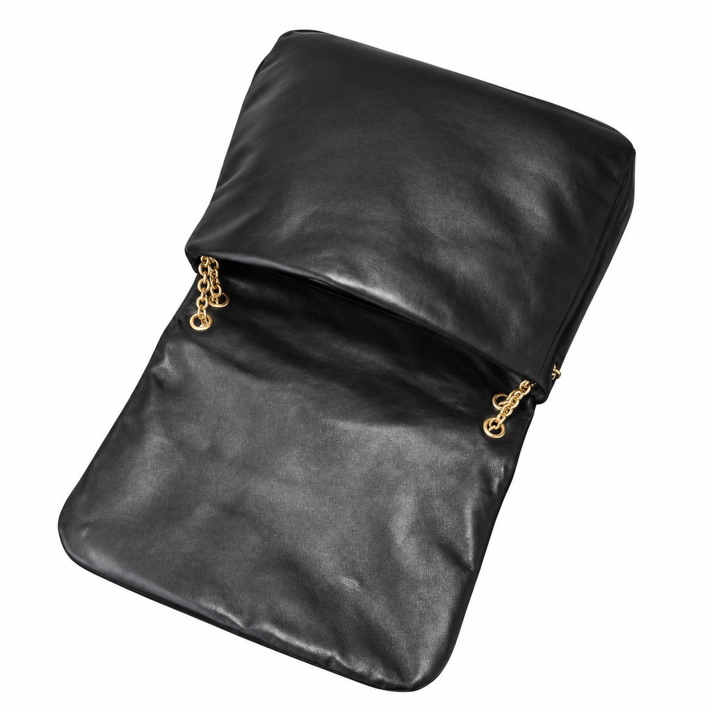 YSL Jamie Quilted Leather Flap Shoulder Bag Black